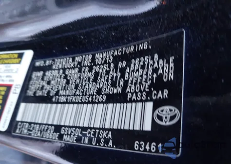 2014 Toyota Camry Se V6 z USA, uszkodzony, nr VIN 4T1BK1FK0EU541269